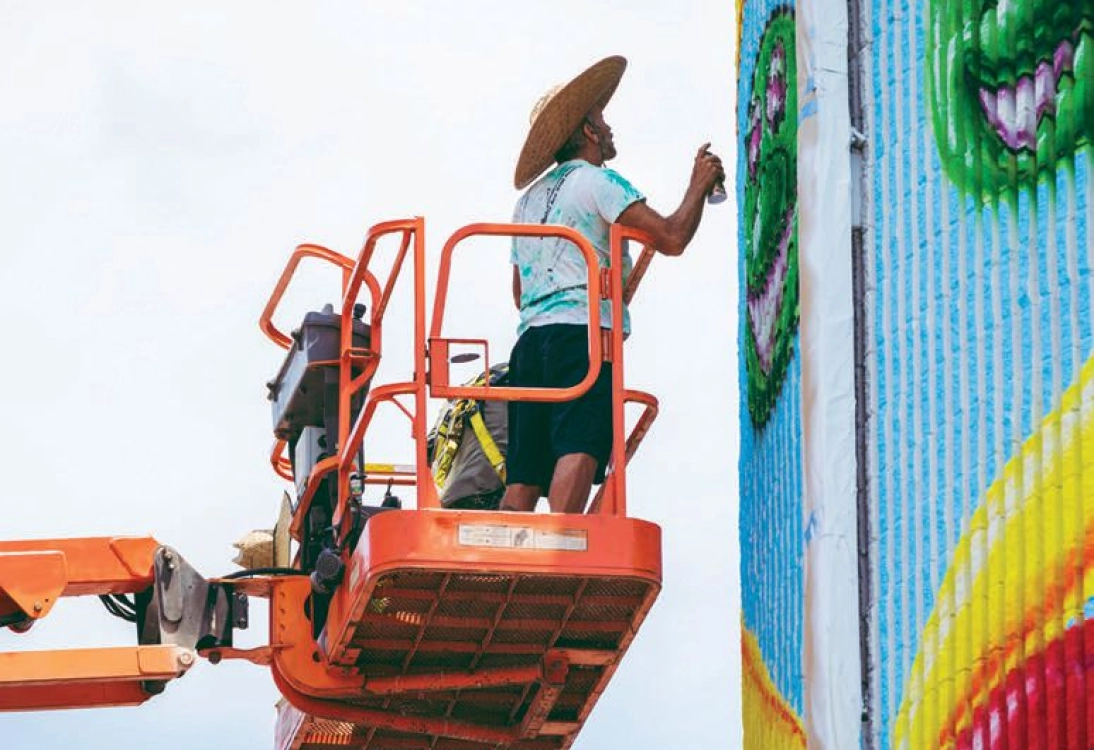 Renowned Street Artist and Designer Kenny Scharf Brings Creativity to Skid Row