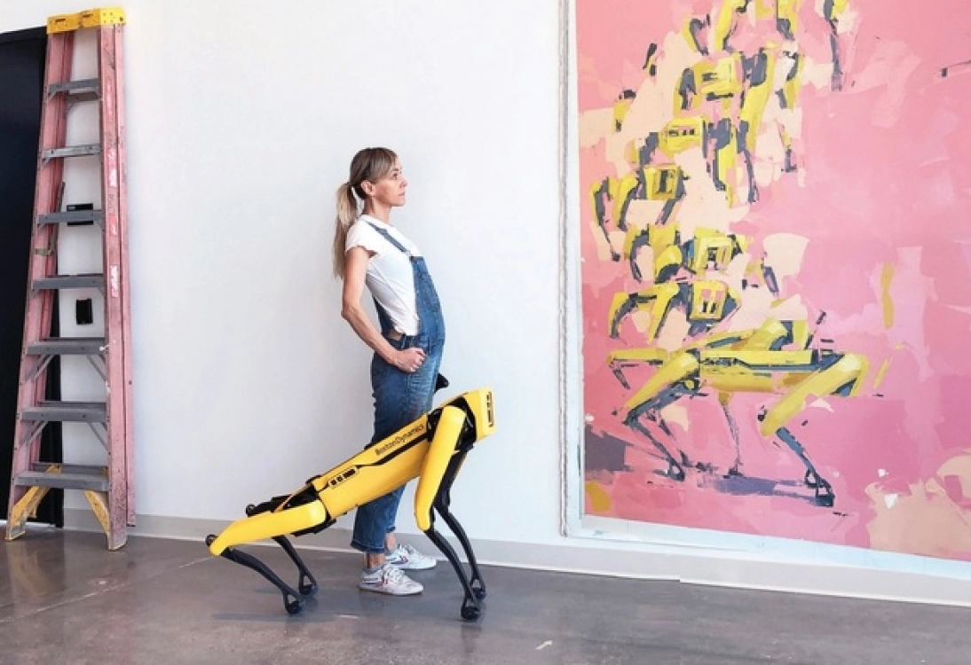Painter Agnieszka Pilat is Silicon Valley's answer to where great art and our muses are headed. It's all about the almighty machine and innovation by the brushstroke.