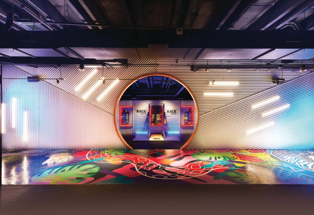 Energy abounds at this splashy new fitness sanctuary.