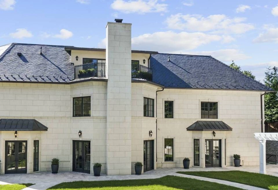 When you take the stairs outside to get inside this dreamy renaissance villa, you will feel like you are walking up to heaven. This stunning property, built in 2019, located at 3301 Fessenden St. Nw in Forest Hills, Washington, D.C., features the most decadent finishes in a perfect dance of whites and brown to give it a luxurious European touch. Undoubtedly, an over-the-top mansion in one of the city's most exclusive neighborhoods.