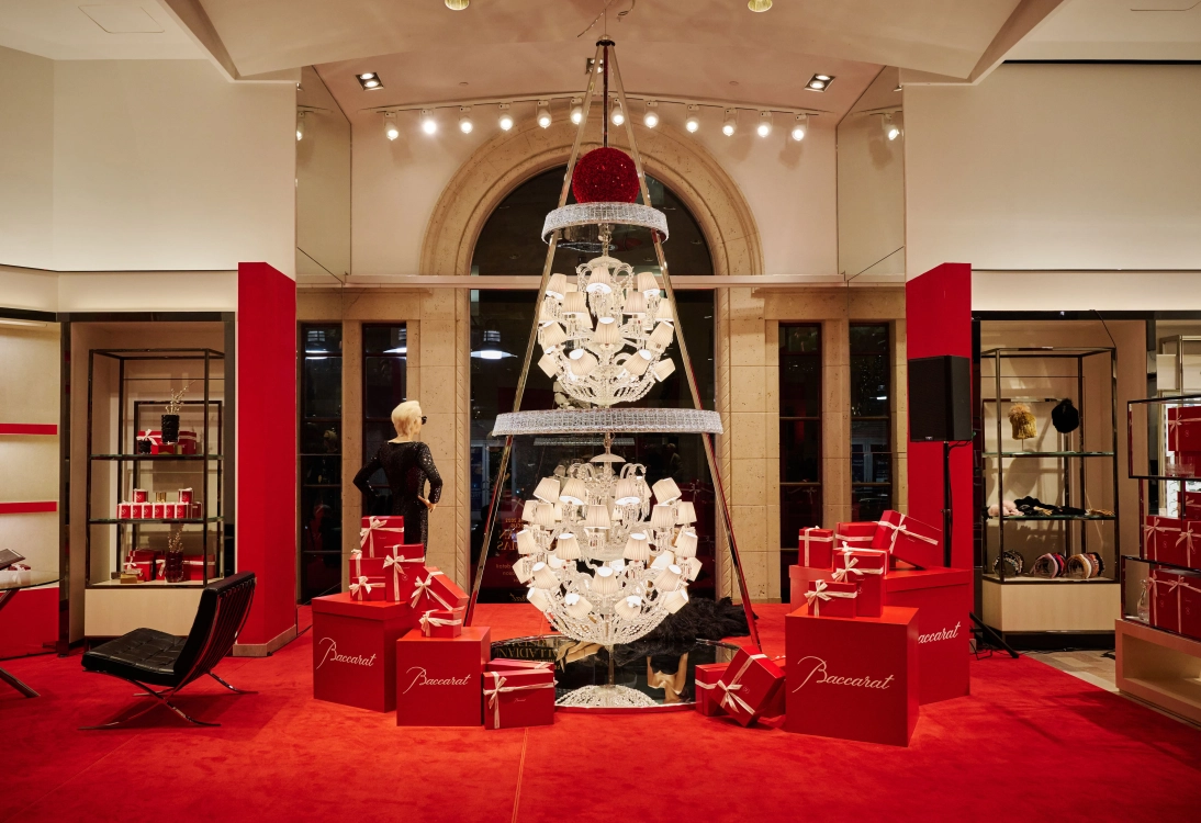 Martha Stewart Unveils Baccarat's Holiday Tree at Neiman Marcus