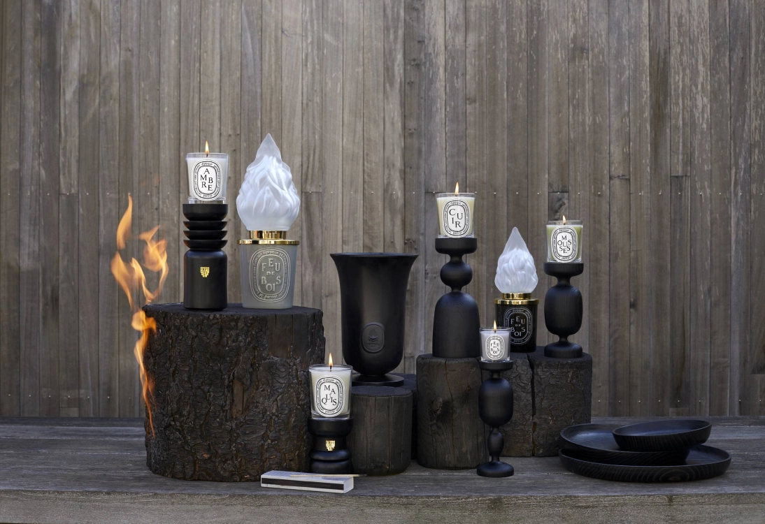 Flame Smoke: Diptyque's Elegant Candle Decor Collection