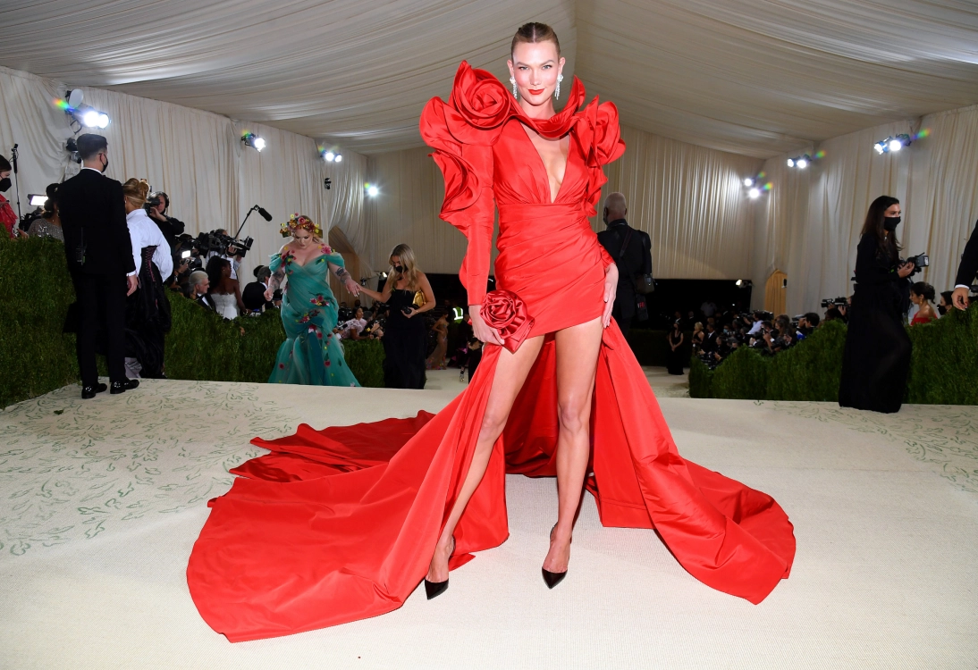 red dress met gala Cardi B Brought the Red Carpet to the Met Gala