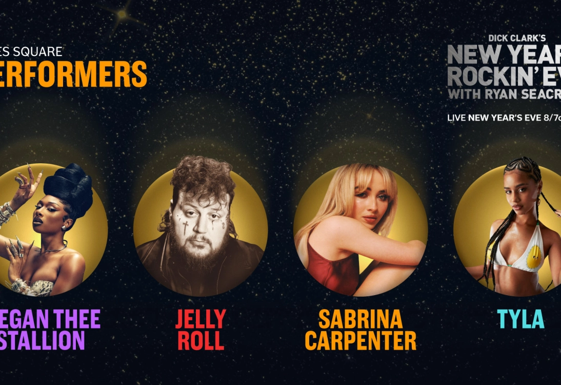 Ring in the new year with Megan Thee Stallion, Jelly Roll, Sabrina Carpenter and Tyla!