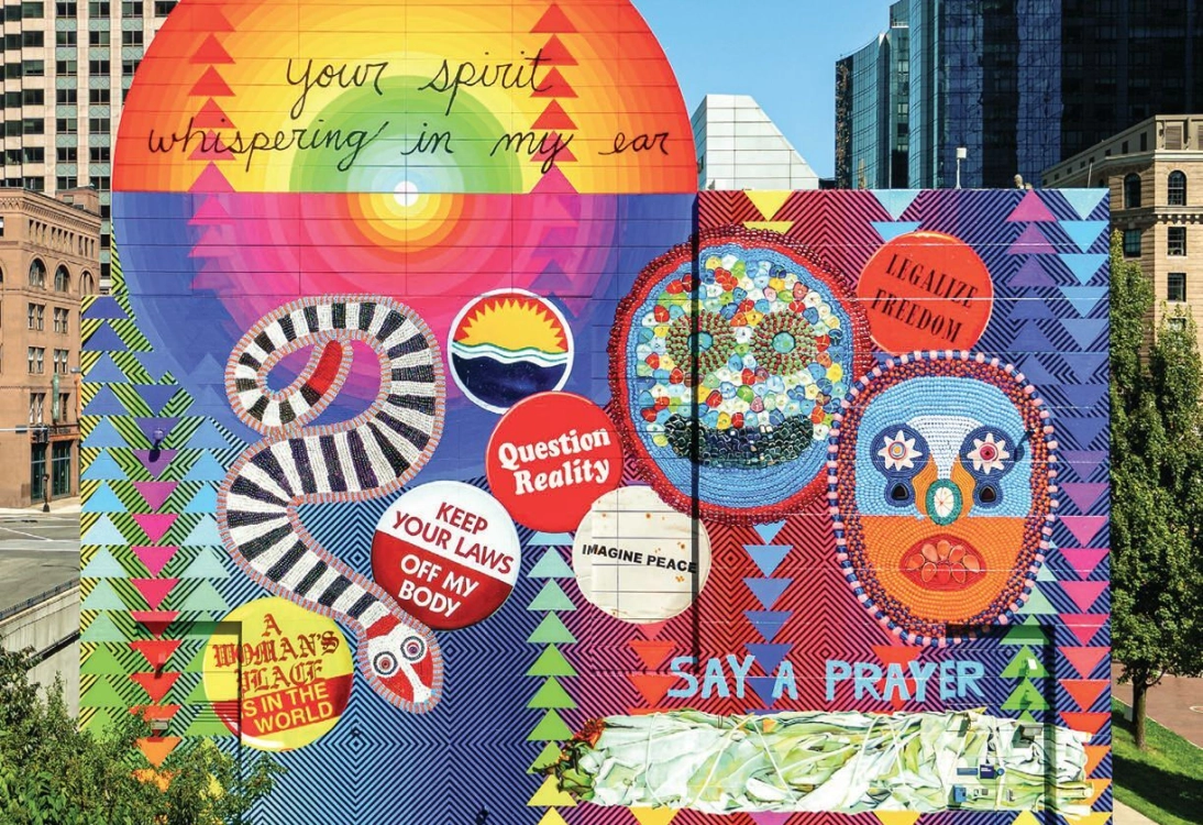 Indigenous Art Spotlight: Jeffrey Gibson's Mural in Dewey Square