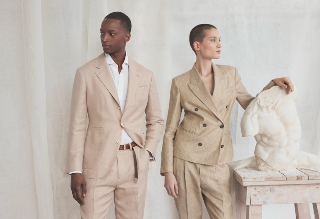 BRUNELLO CUCINELLI ノースリーブ スパンコール装飾 Brunello Cucinelli's Exclusive 'Shaped by Culture' Collection