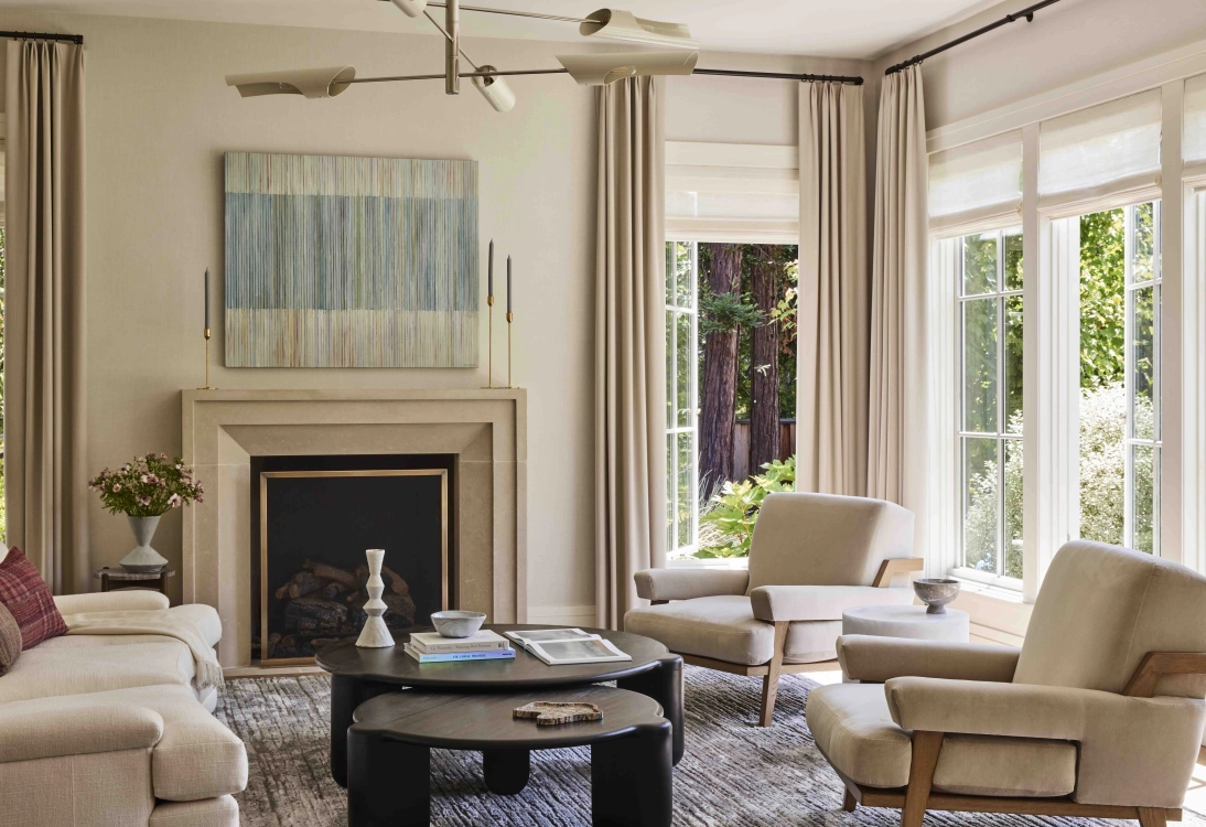 East Coast Meets West Coast in This Chic Atherton New Build