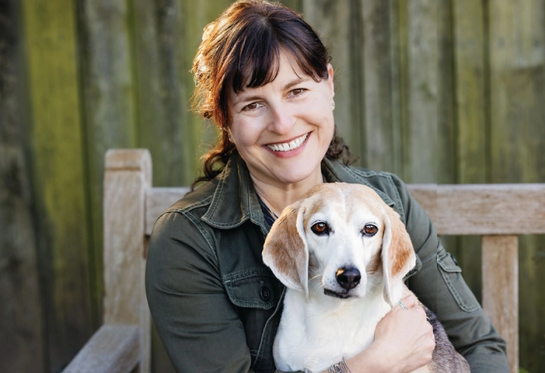 Kaplan and her beloved dog, Hammy. PHOTO BY HANNAH LAHTI