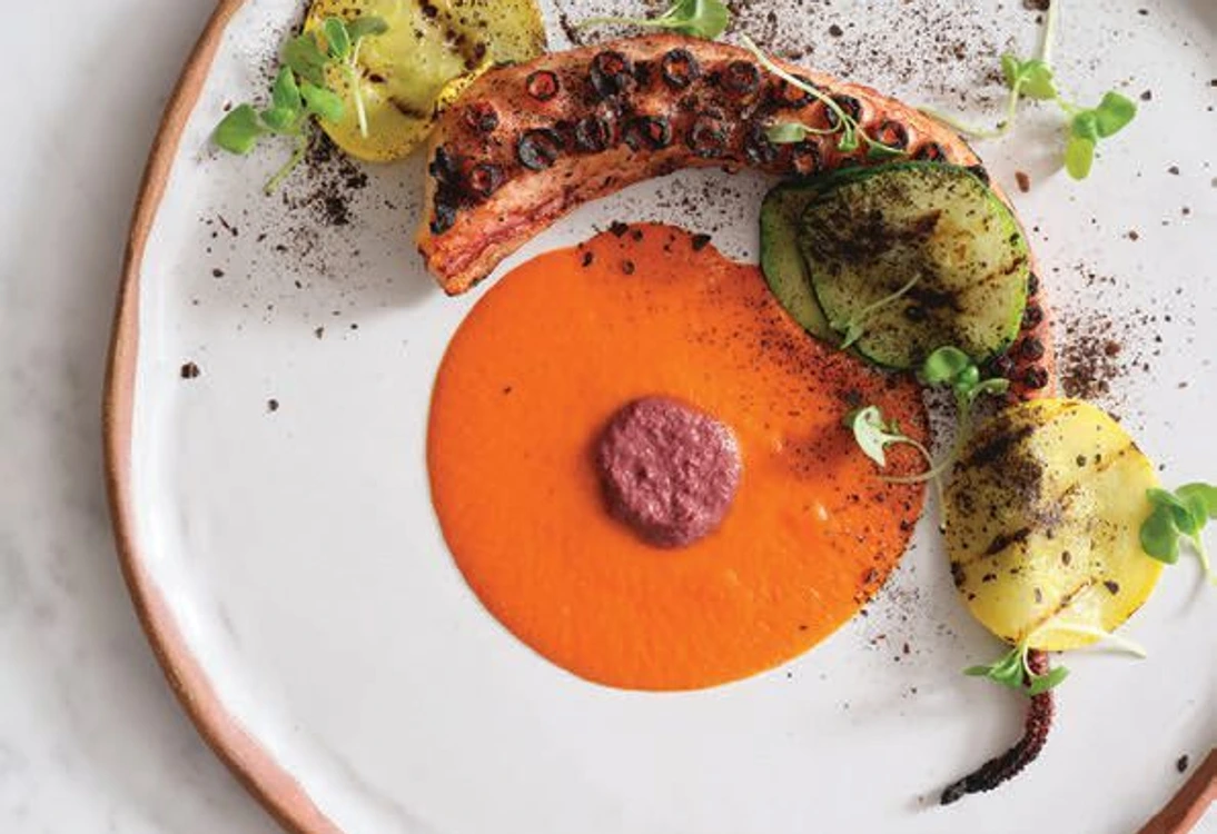 Sumptuous octopus at Francine; THE HOUSE BRASSERIE