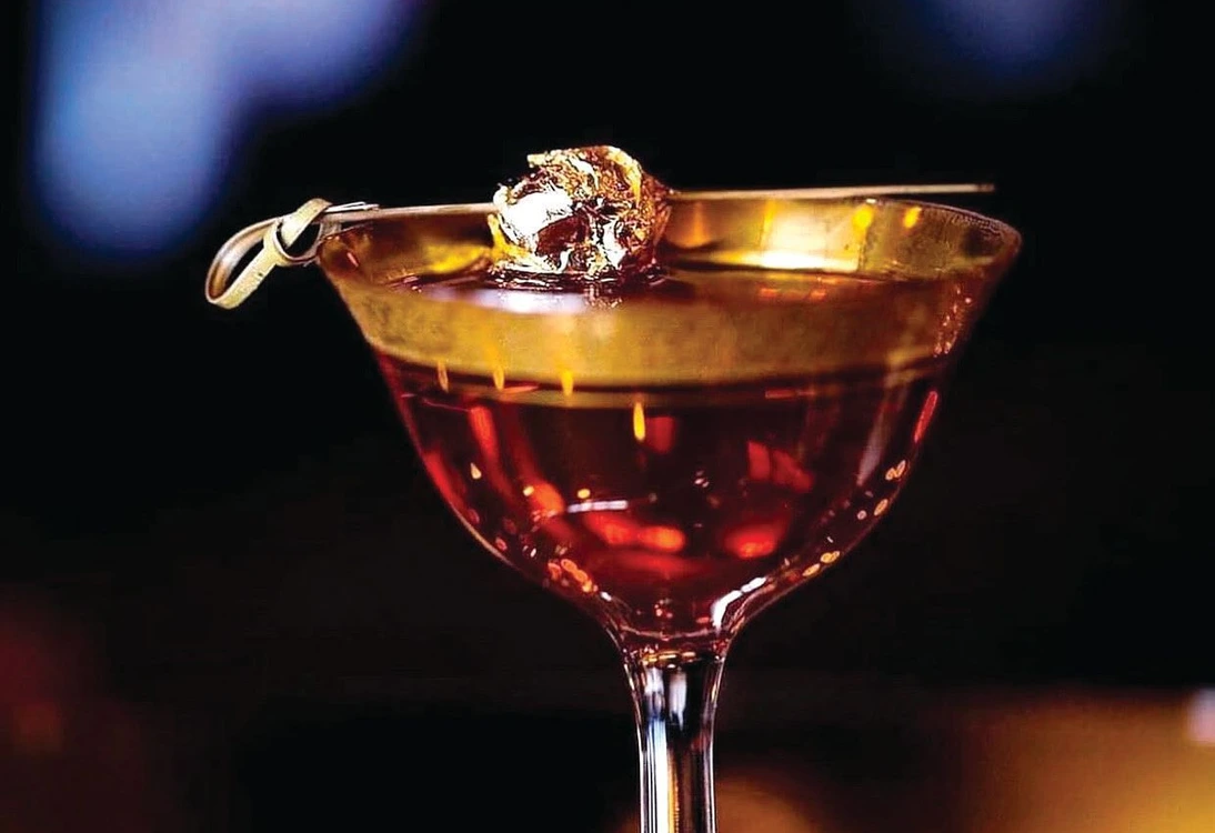 Steak House No. 316’s Daddy Warbucks Manhattan is crafted with Old Fitzgerald 7 wheated bourbon.