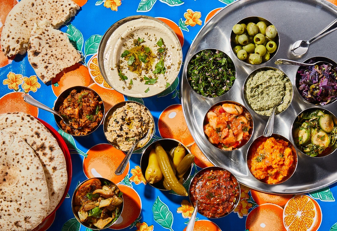 Salatim and Hummus_Credit Michael Persico