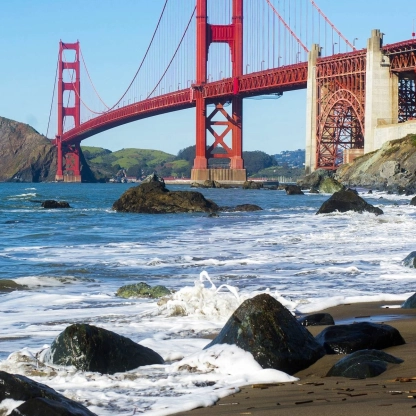 From secluded, rocky enclaves to sweeping golden sands, these are our favorite beaches in San Francisco and the Bay Area.