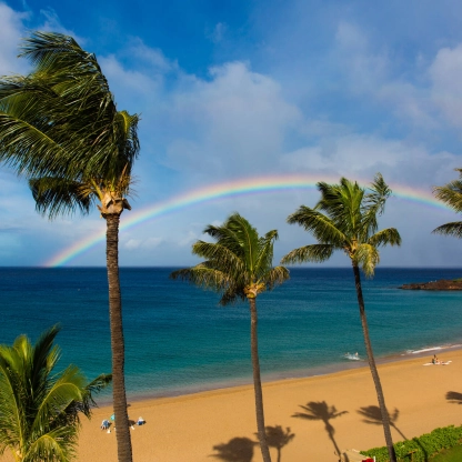 Rainbow over Black Rock
