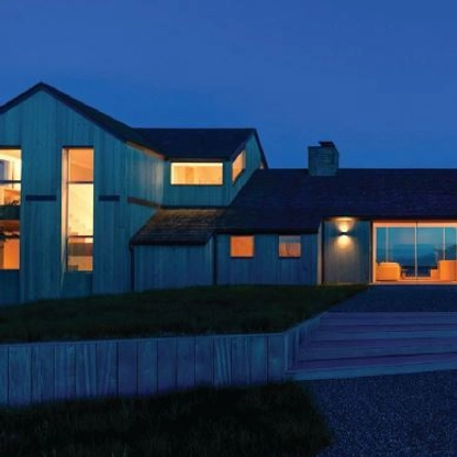 The home, completed in 2023, features contemporary architecture and breathtaking views.