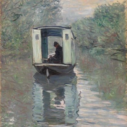 Claude Monet's "The Studio Boat" (Le Bateau-atelier)
