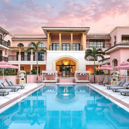 The Sunset Pool Deck at Palm House