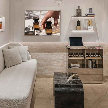 The Dadeland boutique of Parfums de Marly celebrates French elegance and the art of refined fragrance.