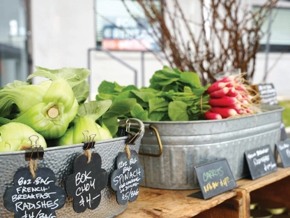 Locals can shop for fresh vegetables, fruit and more at the Berwyn Farmers' Market.