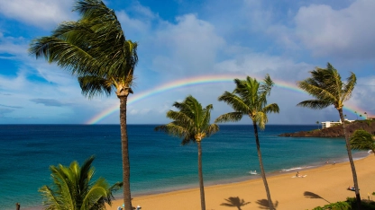 Rainbow over Black Rock