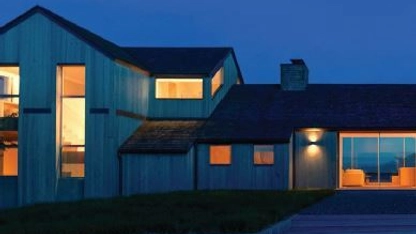 The home, completed in 2023, features contemporary architecture and breathtaking views.