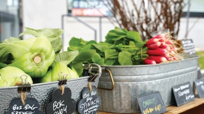 Locals can shop for fresh vegetables, fruit and more at the Berwyn Farmers' Market.