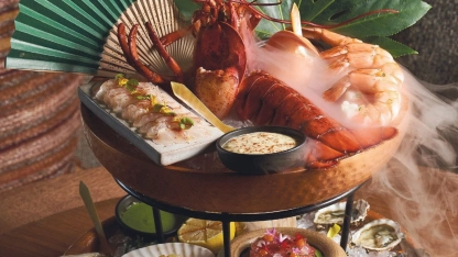 Seafood tower from CASA NEOS PHOTO COURTESY OF RIVIERA DINING GROUP/CASA NEOS