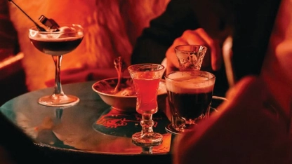Craft cocktails and cinematic-inspired dishes are offered at Tiger Sun. PHOTO BY LUKE BEARD