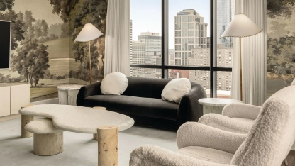 Most of The Emoryâs units feature floor-to-ceiling units offering sweeping views of the city and skyline PHOTO: BY JASON GREER