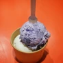 Taro and vanilla ice cream
