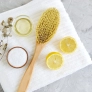 Natural Ingredients for Homemade Body Sea Salt Scrub Lemon Olive Oil