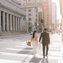 The couple walked the sun-dappled streets of SF. Photographed by NATASHA GILLETT