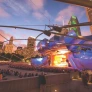 Outdoor concert at Jay Pritzker Pavilion in Chicago during sunset with city skyline background.