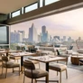 Rooftop dining destination Tesserae features a breathtaking setting framed by skyline views. PHOTO COURTESY OF TESSARAE
