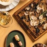 Arroz con seta is Catalan-style rice dish with fresh porcini.