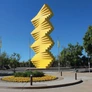 Herbert Bayer’s “Articulated Wall” anchors the Design District’s campus.