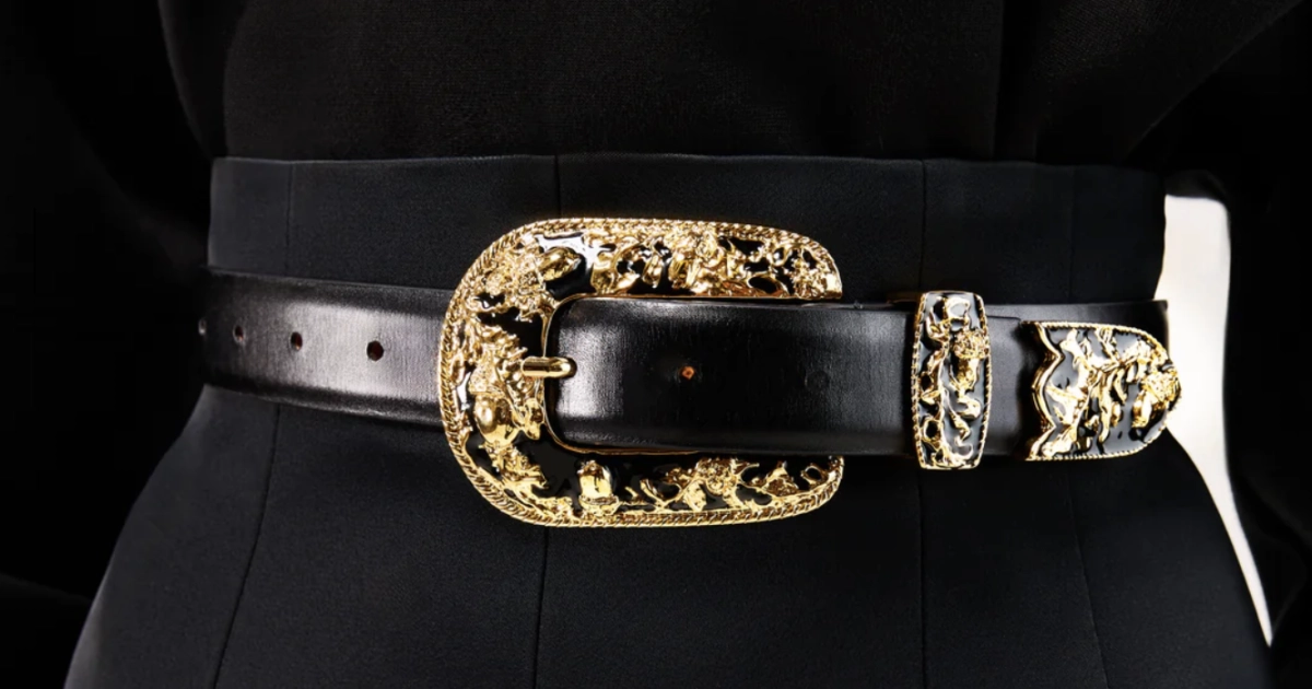 Luxury inspired vintage belt Bray Waist Belt, Cognac – LOVESTRENGTH BELTS main image 4