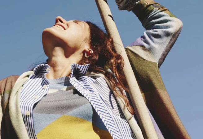 Bold colors and inviting textures make Italian knitwear brand In Bed With You a must-wear.