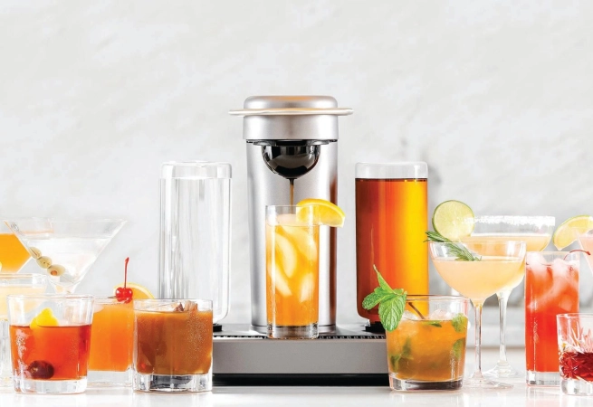 Now, your favorite cocktails can be served at home with the push of a button.
