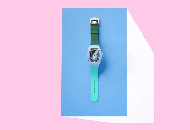 Renowned watchmaker Richard Mille’s new line of RM 07-01 Automatic colored ceramics bring a pop of color right when we need it most. The “feminine icon of Richard Mille,” the RM 07-01’s distinctive silhouette and style are elevated by a range of extraordinary color options.