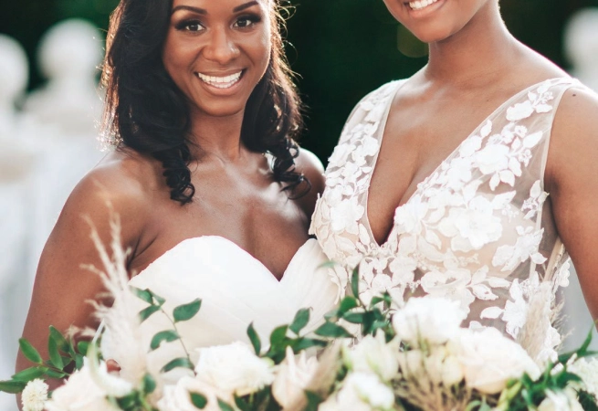 Tattianna Leeks and Tonia Fields said “I do” with their own vows and personal details at The Mansion on Main Street.