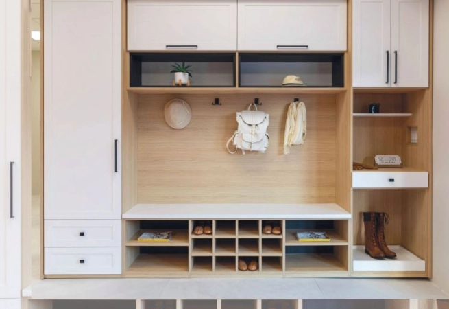 California Closets opens its new showroom, merging sophistication and luxury living with the art of custom storage.