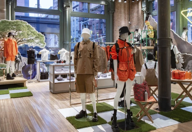 Shoppers in NYC and Beverly Hills have a chance to scoop up exclusive fits and accessories so they can hit the great outdoors in luxury and style.