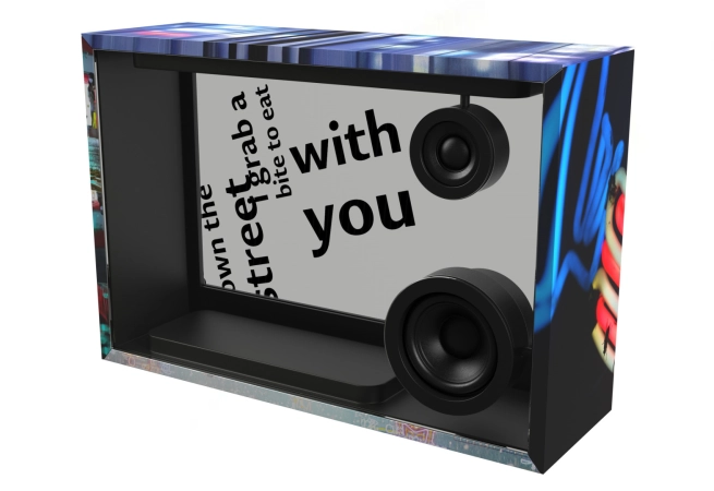 Cotodama's Lyric Speaker is a dope piece of houseware that looks stunning, plays hi-def audio, and displays the lyrics of whatever you’re listening to.