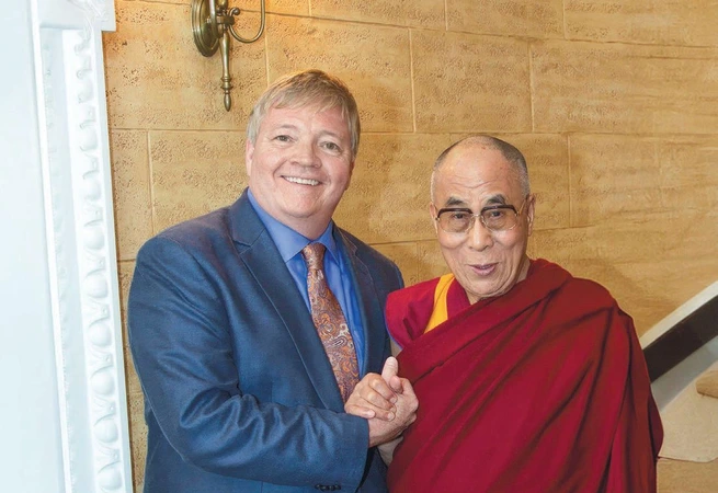 Tony Brewer with Dalai Lama