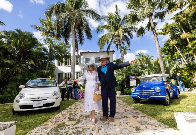 The Ann Norton Sculpture Gardens celebrated its 8th Annual Sculpture in Motion, featuring pre- and post-war automobiles on the Gardens’ main lawn.