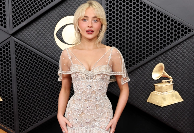 Sabrina Carpenter attends the 68th GRAMMY Awards at Crypto.com Arena on February 01, 2026 in Los Angeles, California
