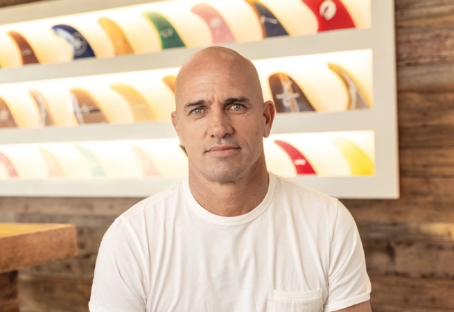 Surf pro Kelly Slater put his stamp on the new Austin Surf Club. PHOTO BY TODD GLASER