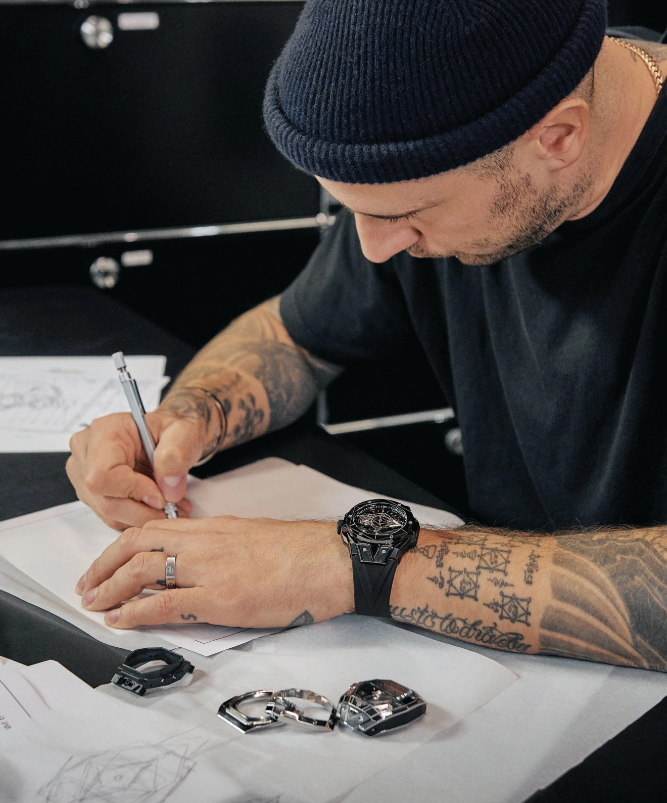 Maxime Plescia-Buchi's Hublot Spirit of Big Bang Watch, image size:1320x1588