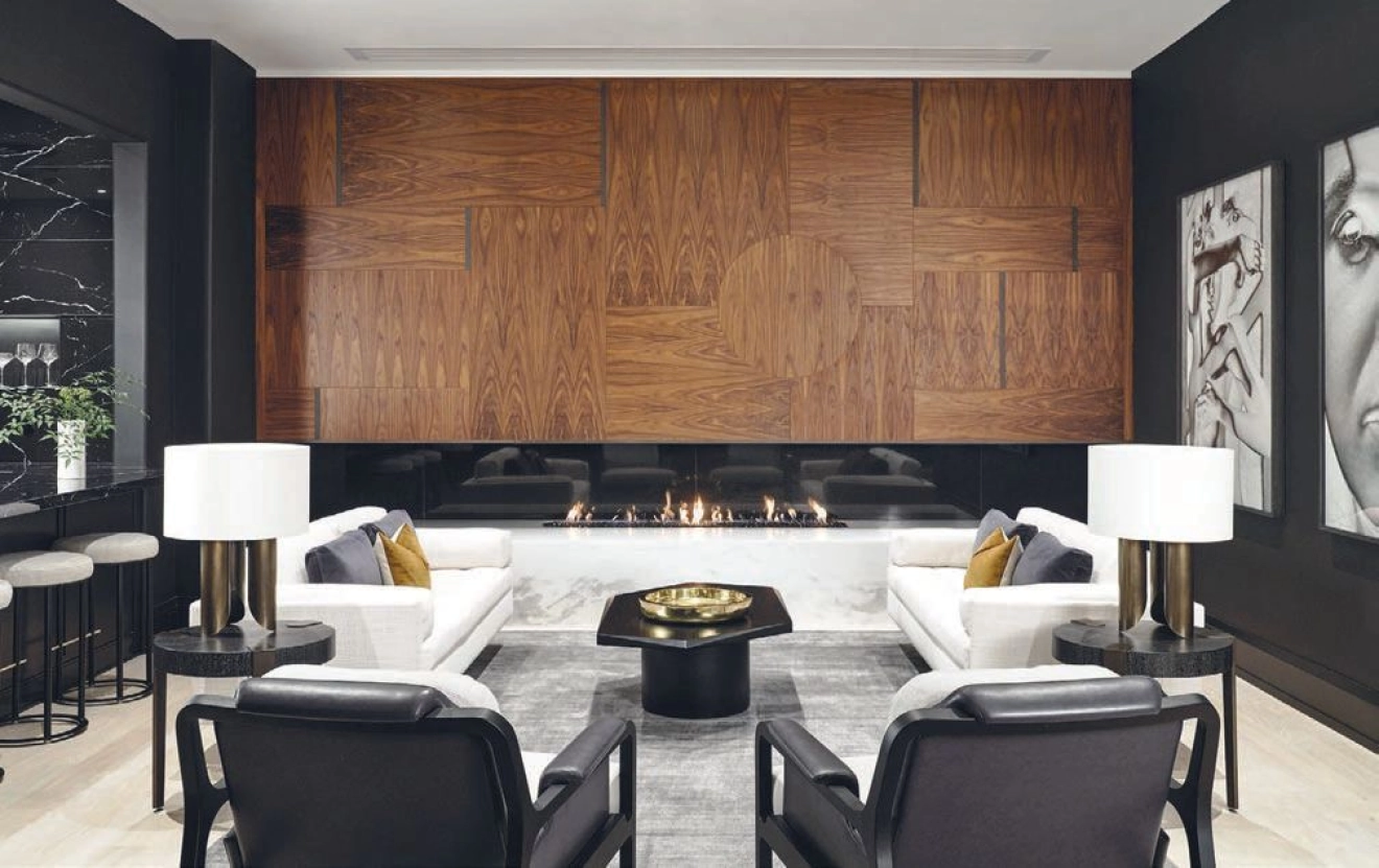 The basement of the home complements the lighter areas of the house perfectly. photography by DANIEL GREEN ARCHITECTURAL + INTERIORS PHOTOGRAPHY