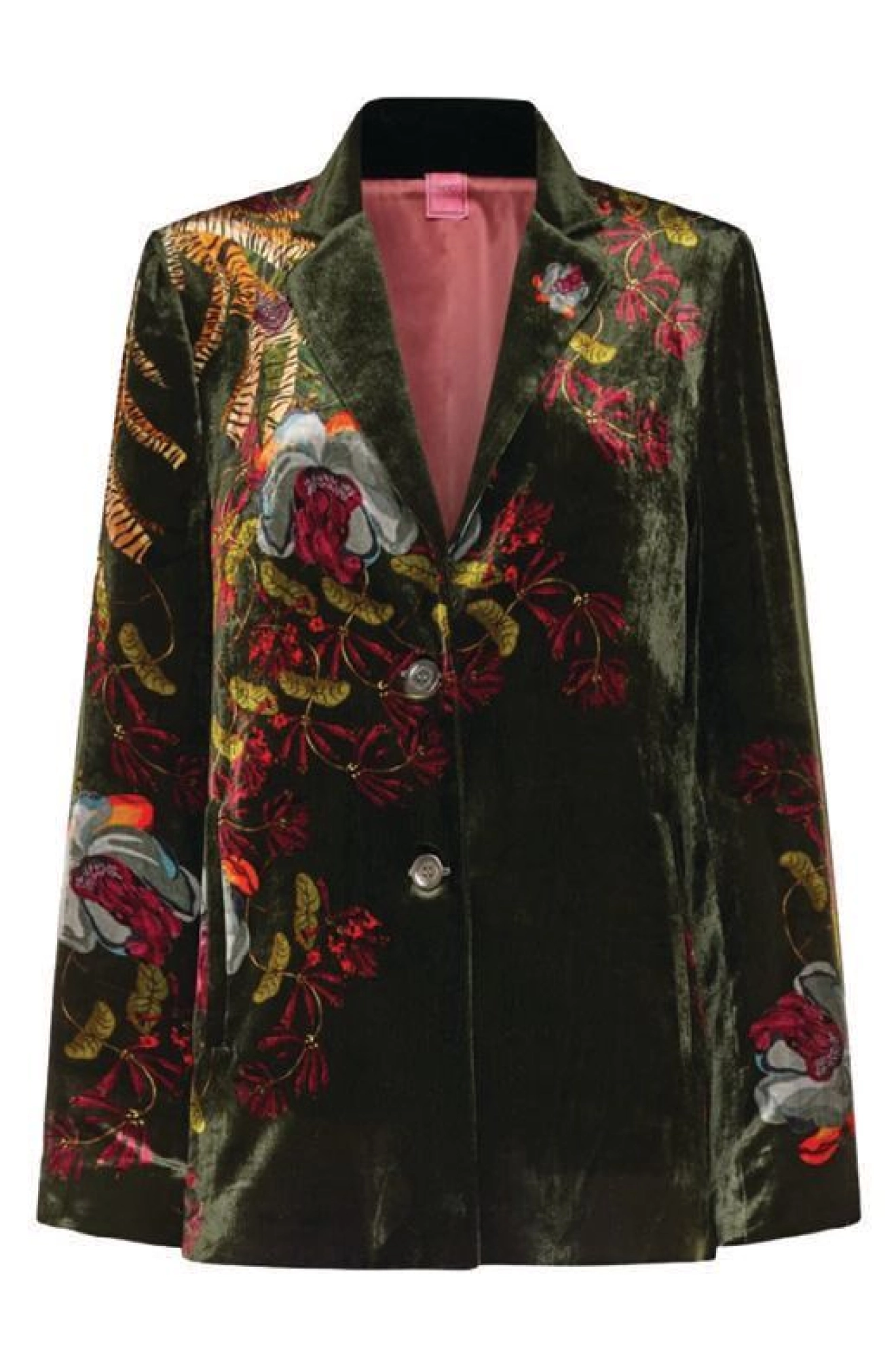 Franco Ferrari Velvet Floral Blazer âI fell for this silky-smooth blazer covered in beautiful flower artâitâs elegant, soft and has just the right amount of edge.â francoferrari.it PHOTO COURTESY OF BRAND